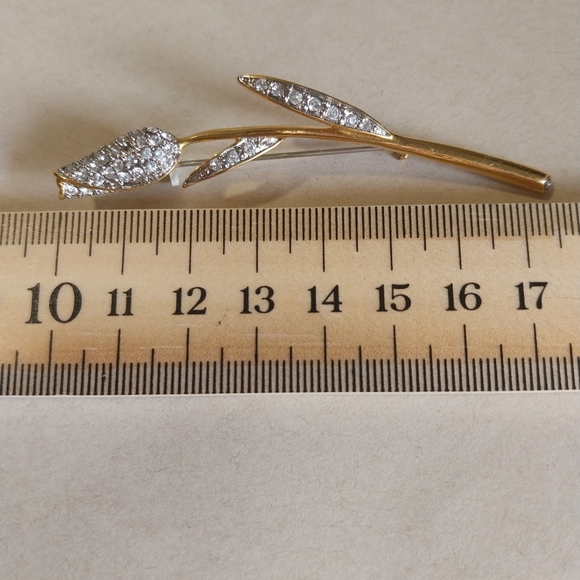 Batler Gold & Silver Leaf Brooch Butler - Picture 13 of 13